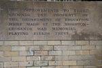 Memorial Playing Fields Inscription / April 2013
