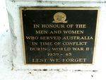 Bulimba WW2 Plaque