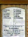 Bundamba War Memorial  Plaque