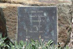Peace Garden Plaque : 16-March-2015