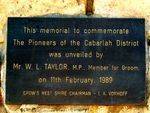 Cabarlah Pioneers Bicentennial Memorial Dedication Plaque