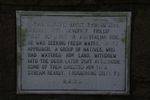 Captain Phillip Plaque : March 2013