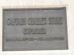 Charles Sturt Inscription