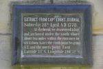 Captain Cooks Landing Site Obelisk Left Inscription