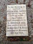 Bacchus Memorial Tablet : October 2013