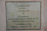 Foundation Stone Inscription : May 2014