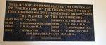 Christ Church Centenary Plaque : November 2013