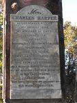 Charles Harper Inscription