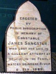 26-August-2019 : Original plaque in Queensland Police Museum (Sandra Brown)