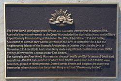 WW1 Plaque: 15-July-2015