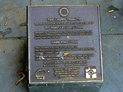 Lyons Plaque -2007