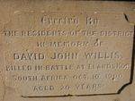 David John Willis Inscription : 30-05-2013