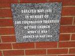 Foundation Plaque : March 2014