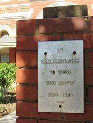 WW2 Plaque : 26-March-2015