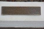 Dedication Plaque : November 2013