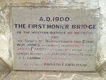 Fyansford Monier Bridge Inscription  : 13-09-2013