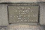 World War One Plaque : 24-July-2014