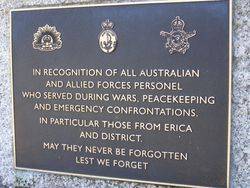 Erica Insacription Plaque : 29-October-2014