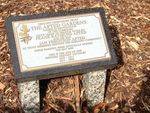 Apted Gardens Plaque : April 2014