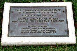 Dedication Plaque: 24-January-2016