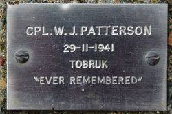 Cpl Patterson Plaque: 24-January-2016
