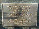 Geelong North Vietnam War Memorial   Rear