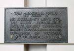 Memorial Foyer Plaque (Art Gallery) : 29-August-2011