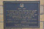 Court House centenary Plaque : June 2014