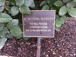 Memorial Garden Plaque : November 2013