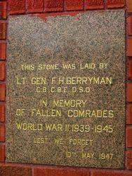 WW2 Plaque: 11-March-2016