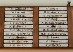 24-May-2016 : (Tim Fitzgerald ) : Name plaques at Newstead Historical Society