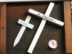 24-May-2016 : (Tim Fitzgerald ) : Name plaques at Newstead Historical Society