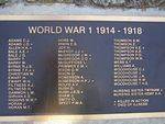 Honour Roll WW1 : 19-December-2013