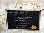 John French VC plaque