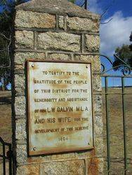 Galvin Plaque : 26-March-2015