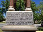 Memorial Fountain Inscription : November 2013