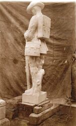 Sculpture in workshop