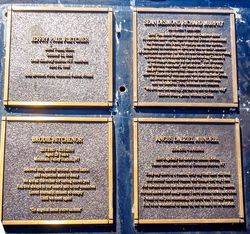 Memorial Plaques : 10-June-2016