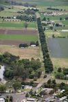 King George V Memorial Avenue from the air