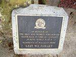 Australia Remembers Plaque