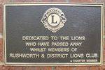 Memorial Wall Plaque : 25-04-2014