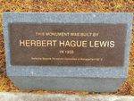Herbert Lewis Plaque : December 2013