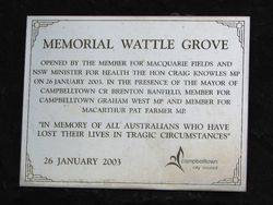 Plaque Inscription:21-March-2016