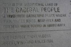 Indigenous Plaque -Cadigal People : September-2014