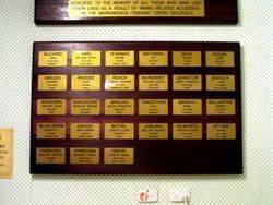 Miners Memorial Board