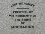 Moorabbin World War One Memorial : 19-September-2012