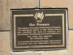 Moore Pioneers Plaque