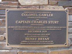 Gawler, Sturt & Bryan Plaque: 12-Ocotber-2002