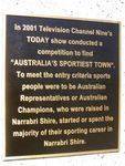 Sportiest Town Plaque: 11-August-2014