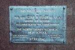 North Sydney THS Plaque : May 2014